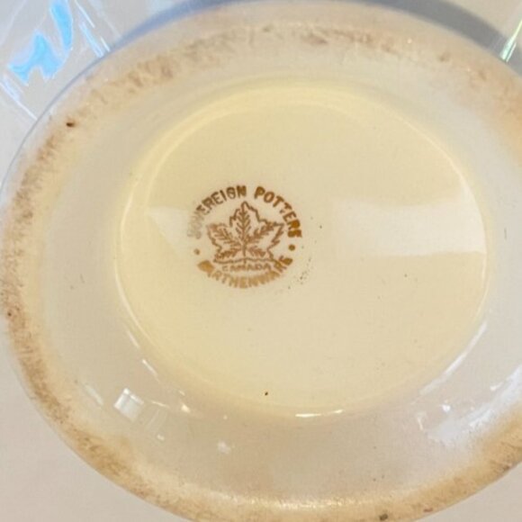 Vintage Sovereign Potters Canada Cream & Sugar Set Floral Cross-Stitch Pattern - Picture 10 of 10